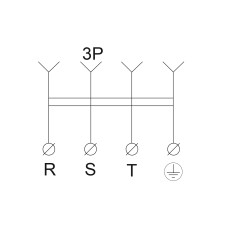 Розетка каучуковая с защитной крышкой 3Р+РЭ 25А IP44