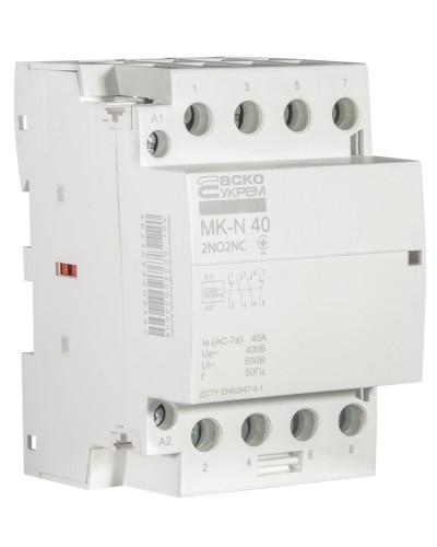 Модульный контактор MK-N 4P 40A 2NO2NC 220V