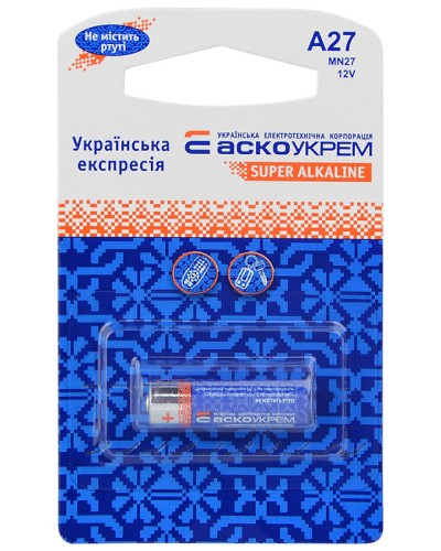 Батарейка щелочная A27.MN27.BP1 (blister 1)