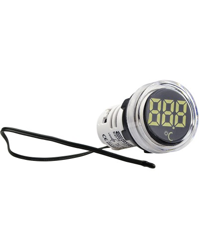 Круглий цифровий вимірювач температури ED16-22WD -25С - 150С (білий)