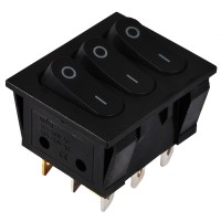 KCD2-3101 B/B Переключатель 3 клав. черный