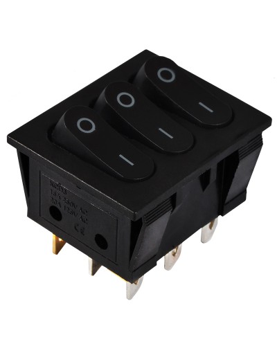KCD2-3101 B/B Переключатель 3 клав. черный