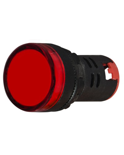 Сигнальная арматура AD22-22DS красная 12V АC/DC