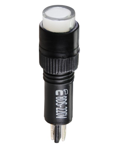 Сигнальна арматура AD22E-8DS біла 220V АC