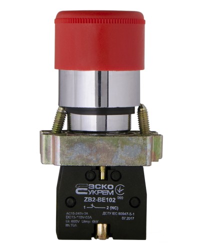 XB2-BS442 Кнопка безопасности. Возврат поворотом. d30mm