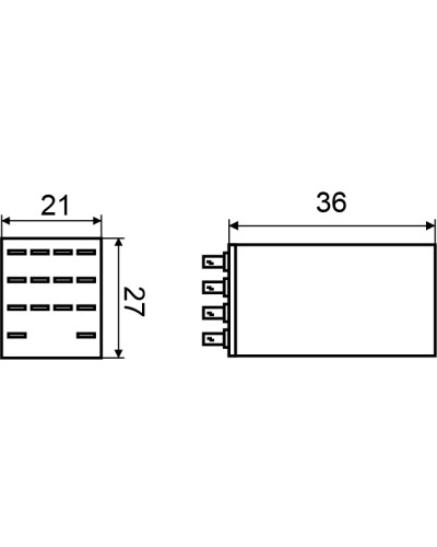 Реле MY4 (DC 24 V)