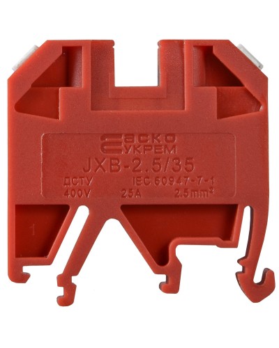 Клемник JXB 2,5/35 червоний