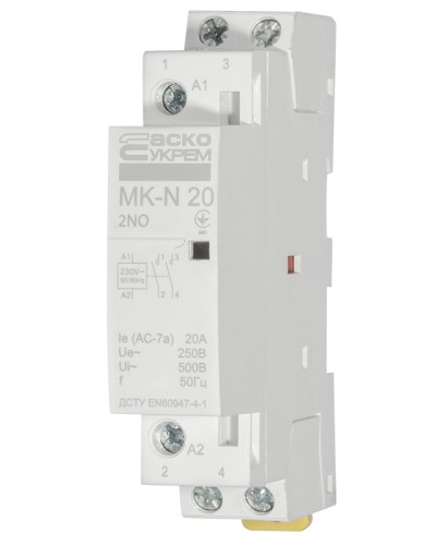 Модульный контактор MK-N 2P 20A 2NO 220V