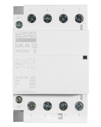 Модульный контактор MK-N 4P 32A 2NO2NC 220V