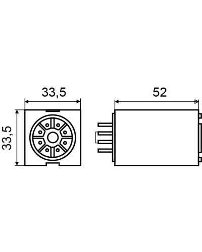 Реле МK2P (AC 220 V)