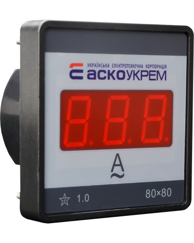 Цифровий амперметр АС 30А 80х80 (ЦА-8 LBN)