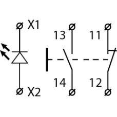 TB5-AW35M5 Кнопка с подсветкой желтая
