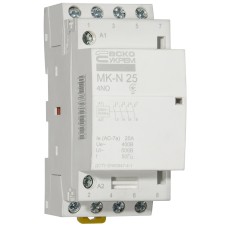 Модульный контактор MK-N 4P 25A 4NO 220V