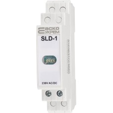 Модульный сигнальный индикатор 230V AC/DC SLD-1 белый
