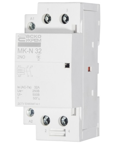Модульный контактор MK-N 2P 32A 2NO 220V