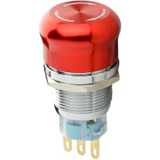 TY 19C-S11/1 Кнопка металлическая Возврат поворотом 1NO+1NC.