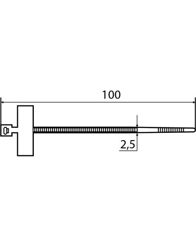 CHS-100MKT (хомут маркировочный) (100 шт.)
