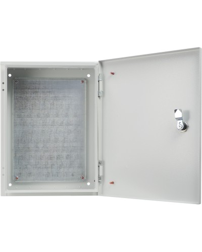 Корпус з монтажною панеллю металевий 40*30*15, IP31, серії UBox