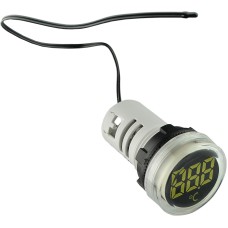 Круглый цифровой измеритель температуры ED16-22WD -25С – 150С (белый)
