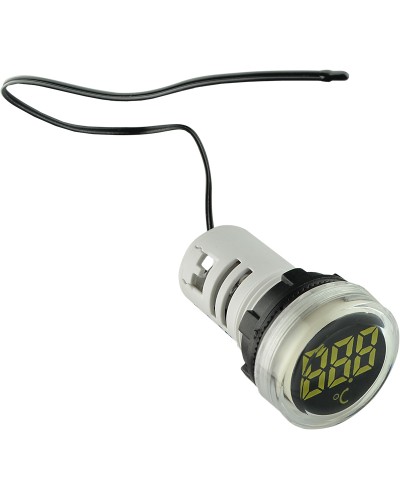 Круглий цифровий вимірювач температури ED16-22WD -25С - 150С (білий)