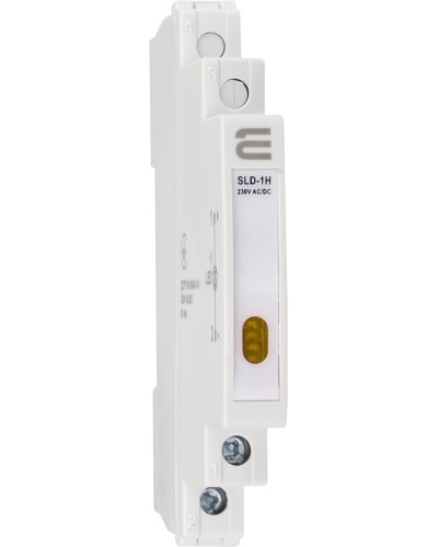 Модульный сигнальный индикатор 9mm 230V AC/DC SLD-1H желтый