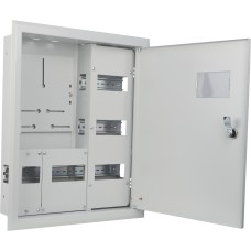 Корпус учета металлический 27 модулей 3фл, встроенный IP31, серии UBox
