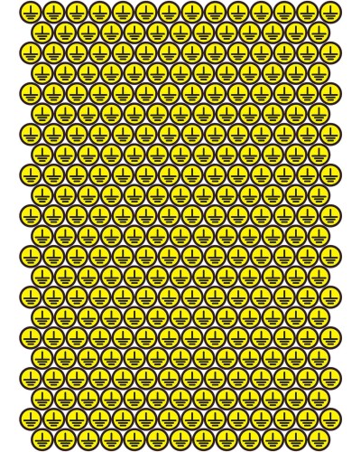 Наклейки "Знак "заземления""
