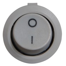 KCD1-5-101 Grey/Grey Переключатель 1 клав. круглый серый
