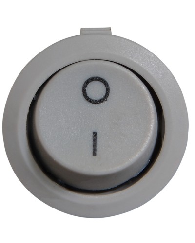 KCD1-5-101 Grey/Grey Переключатель 1 клав. круглый серый