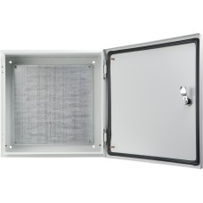 Корпус с монтажной панелью металлический 40*40*25, IP54, серии UBox