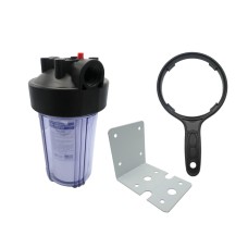 Колба BigBlue 10" Tiger Filtration прозора (плас.різьби/макс12атм) + картридж