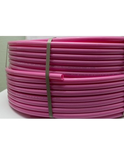 Труба тепла підлога RS-k ТITAN PINK EVOH/PE-RT D16x2,0mm OXYGEN BARRIER 100м