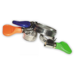 Хомут черв'ячний нержавіючий. з ключем типу "метелик". 25-40 мм. RVB 25-40/9