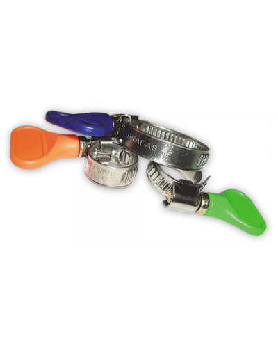 Хомут черв'ячний нержавіючий. з ключем типу "метелик". 25-40 мм. RVB 25-40/9
