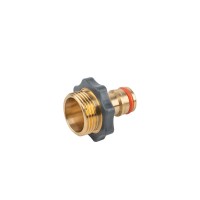 Адаптер латунный с наружной резьбой 3/4", US резьба, BRASS SOFT, BR-S2185-US