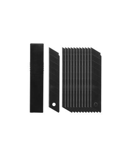 Сменные ломаные лезвия для ножей 18 мм, TITAN BLACK 10 шт., DIY-KN18-B