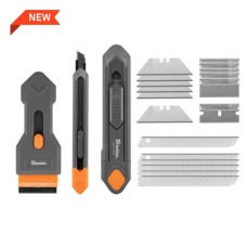 Набор ножей со скребком и сменными лезвиями, 3 шт., DIY-KN191809/SET2B