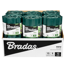 Бордюр волнистый газонный 9м х 15см. зеленый. OBFG 0915