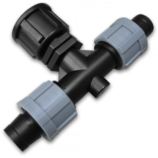 Тройник капельная лента х2/резьба внутренняя 1/2". DSTA05-12L