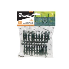 Зажим BUNGEE CORD CLIPS, 10 шт., зеленый, BCK4-GR10B