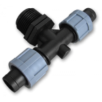 Трійник крапельна стрічка х2 / різьба зовнішня 3/4". DSTA06-34L