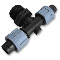 Тройник капельная лента х2/резьба наружная 3/4". DSTA06-34L