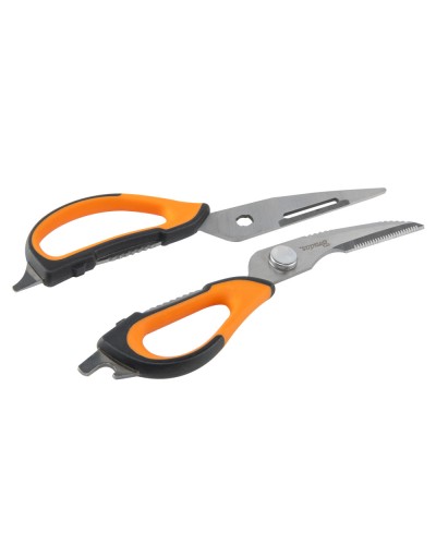 Ножницы для кухни и туризма, MULTIFUNCTION 7в1, 225 мм, HOME & GARAGE, DIY-SC502/225-B