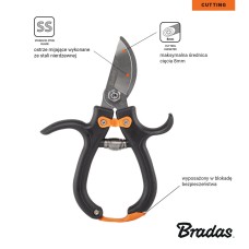 Секатор садовый для цветов, V-SERIES-D, KT-V1012