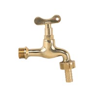 Кран вентильный РЗ 1/2", штуцер под шланг 3/4", латунный, BR-KFS1234