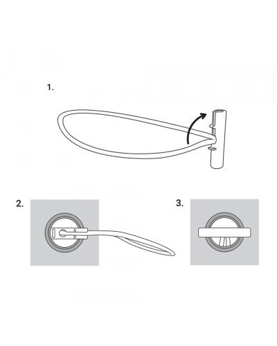 Гумка еластична із засувкою BUNGEE CORD T BAR. довжина 20 см. блістер. BCT1-0420GY-B