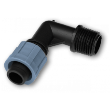 Колено соединительное капельная лента – резьба наружная 3/4". DSTA02-34L