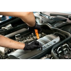 Нитриловые защитные перчатки, DIAMOND, размер M, 7-8, черный, RWJNDBC8