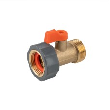 Кран запорный с внутренней и наружной резьбами 3/4", BRASS SOFT, BR-S2232