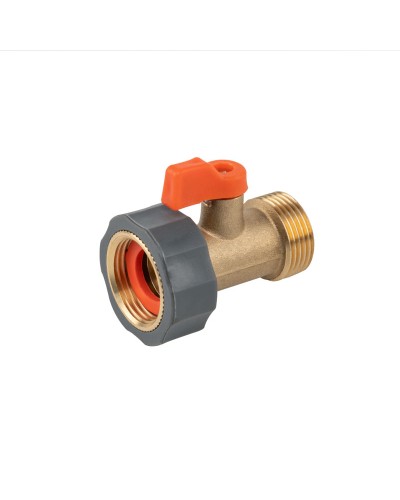 Кран запорный с внутренней и наружной резьбами 3/4", BRASS SOFT, BR-S2232